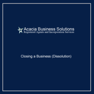 Closing a Business Dissolu