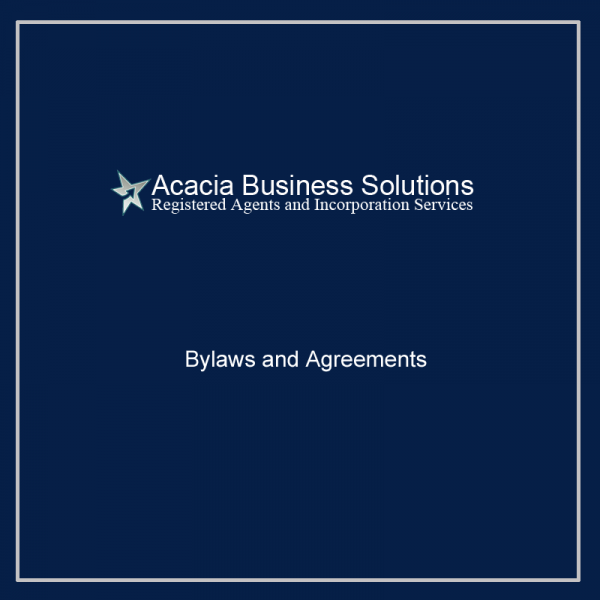 Bylaws and Agreements