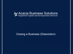 Closing a Business