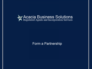 Form a Partnership