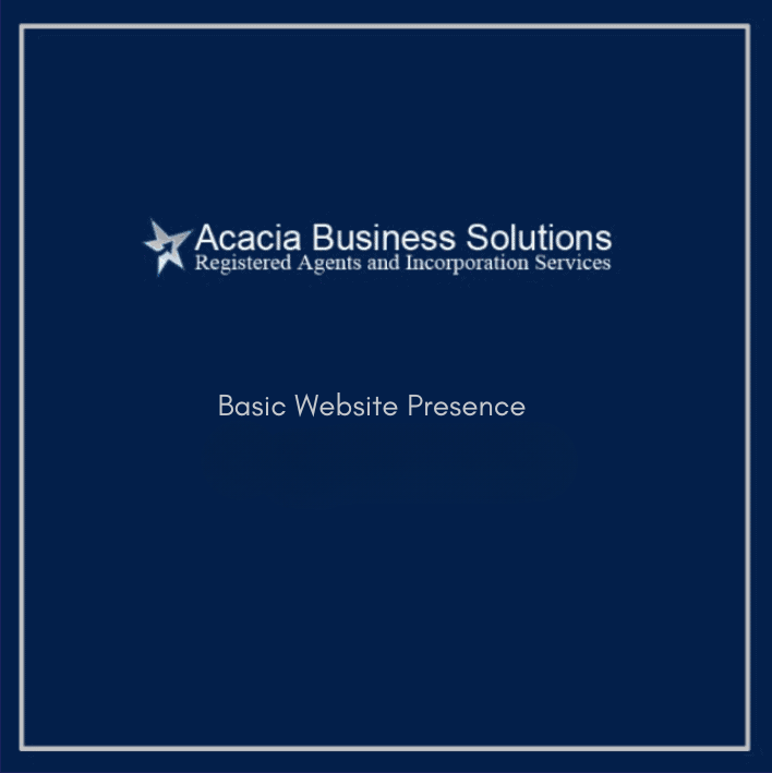 Basic Website Presence - Acacia Business Solutions Basic Website Presence